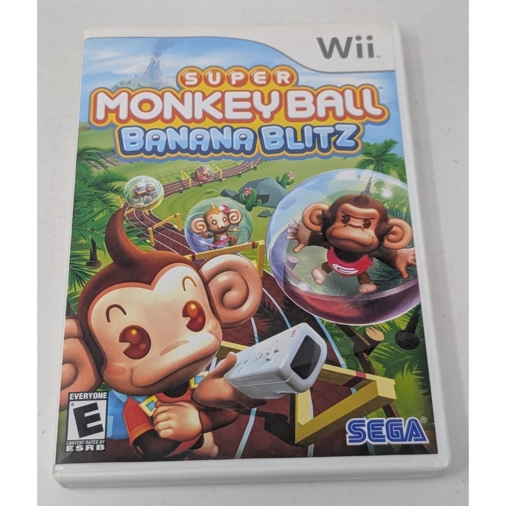 Super Monkey Ball: Banana Blitz (Nintendo Wii, 2006) Complete CIB CLEAN TESTED